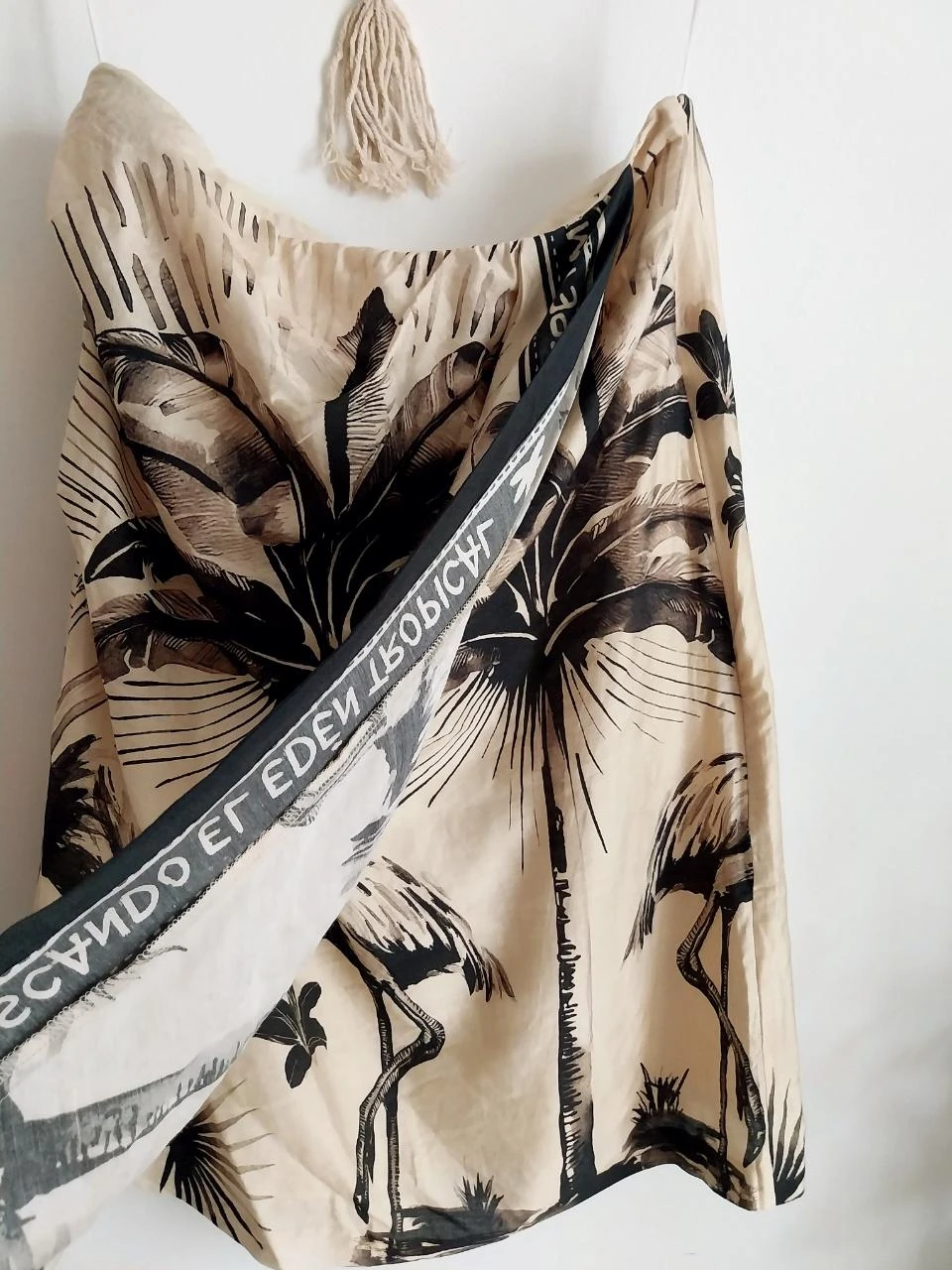 Top habillé drapé imprimé exotique H&M Taille 36 neuf – photo 6